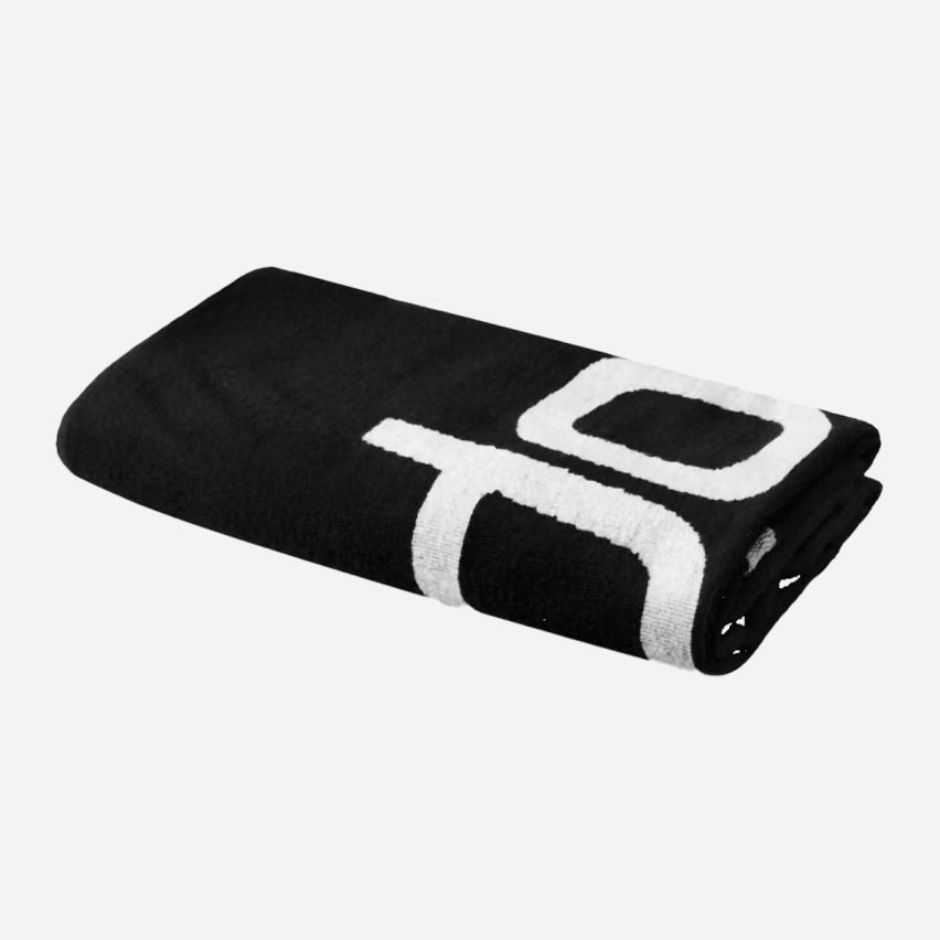 Speedo Logo Handtuch black/white 75cm x 145 cm